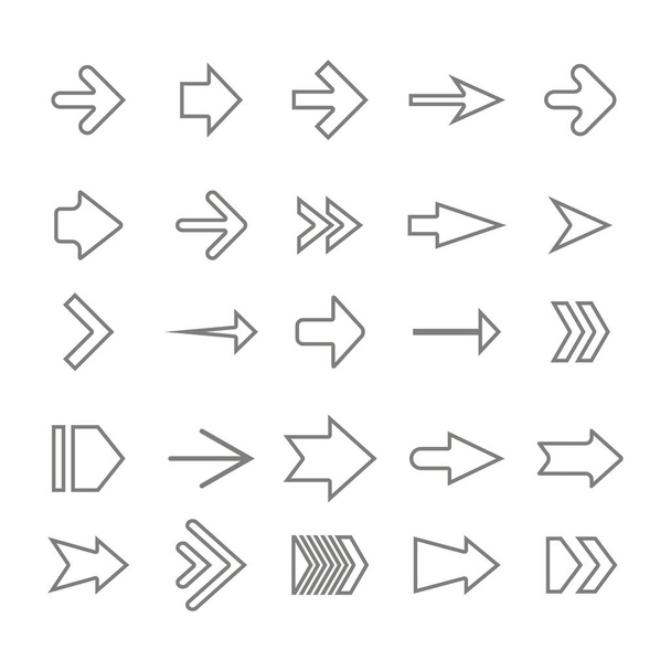 conjunto de iconos con flechas vectoriales para su diseño
 - Vector, imagen