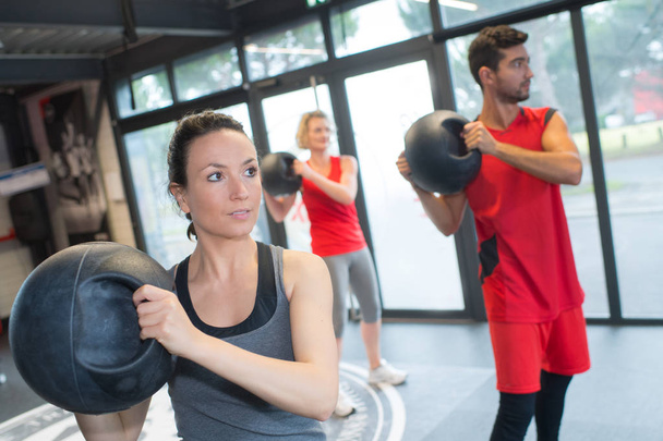 the gym class and exercise - Foto, Bild