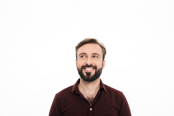 Portrait of a cheerful bearded man - Photo, Image
