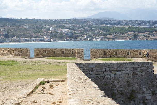 Bastion Kalesi Fortezza Rethymno şehir, Crete, Yunanistan - Fotoğraf, Görsel