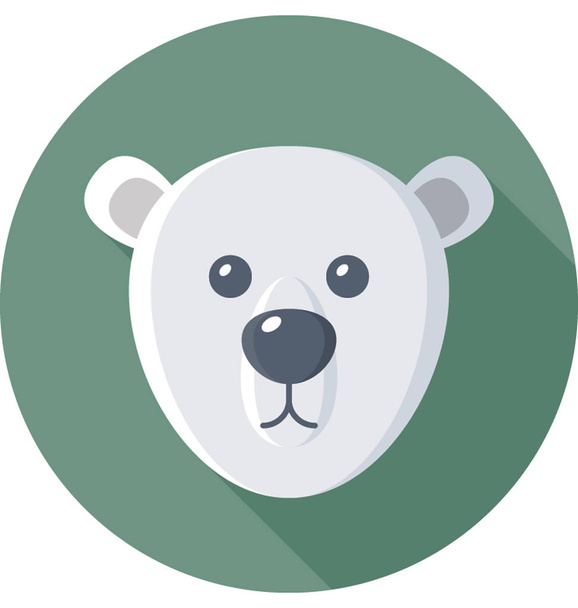 Bear Colored Vector Icon  - Vetor, Imagem