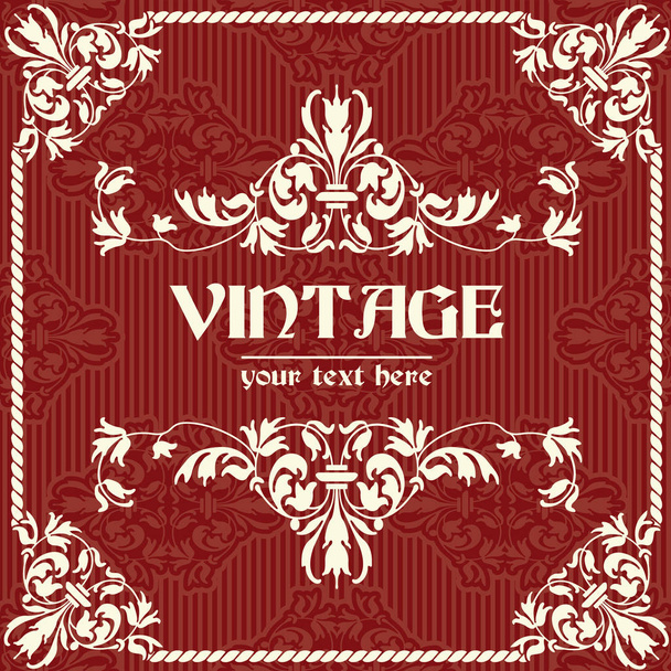 Ilustración vectorial de fondo vintage con lugar para texto
 - Vector, Imagen