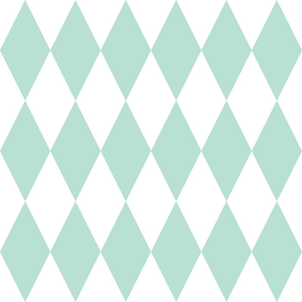 Πλακάκια διάνυσμα μοτίβο ή μέντα πράσινο και λευκό φόντο ταπετσαρία - Διάνυσμα, εικόνα