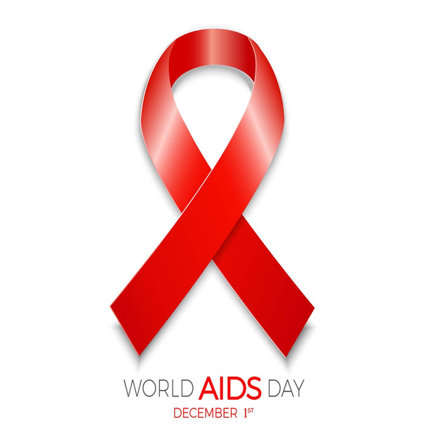 AIDS-bewustzijn. Wereld Aidsdag concept. - Vector, afbeelding