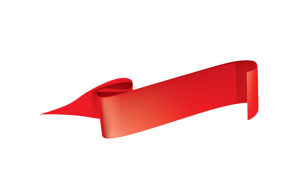 Ruban rouge vectoriel
 - Vecteur, image