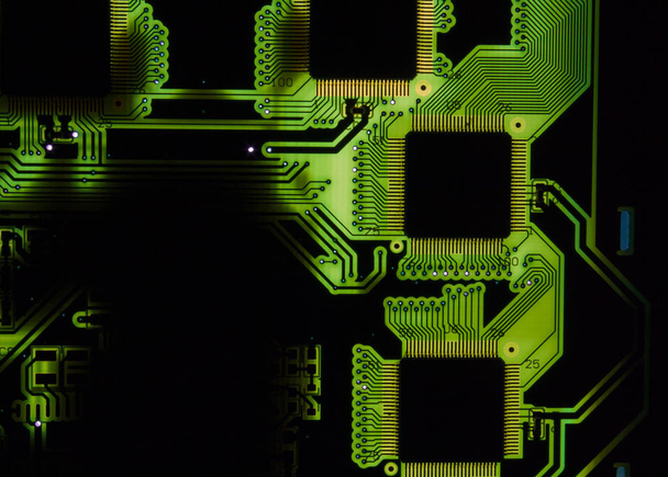 Számítógépes chip fény és csillogás - Fotó, kép