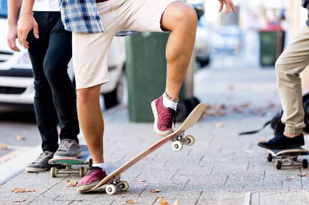 Skateboarding at the street - 写真・画像