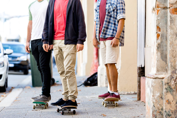 Skateboarding at the street - Fotó, kép