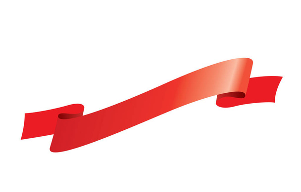 vector red ribbon - Vector, Image