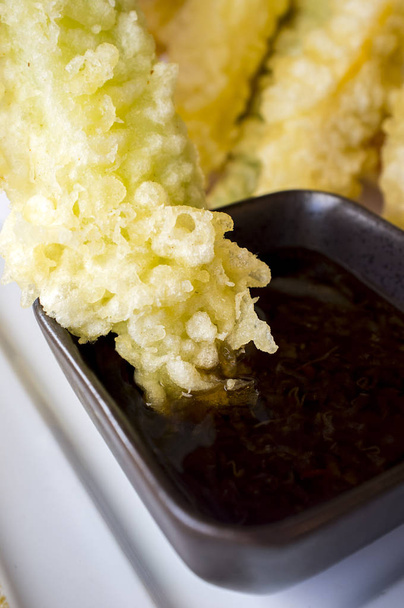 Soya sosu kase sebze tempura daldırma - Fotoğraf, Görsel