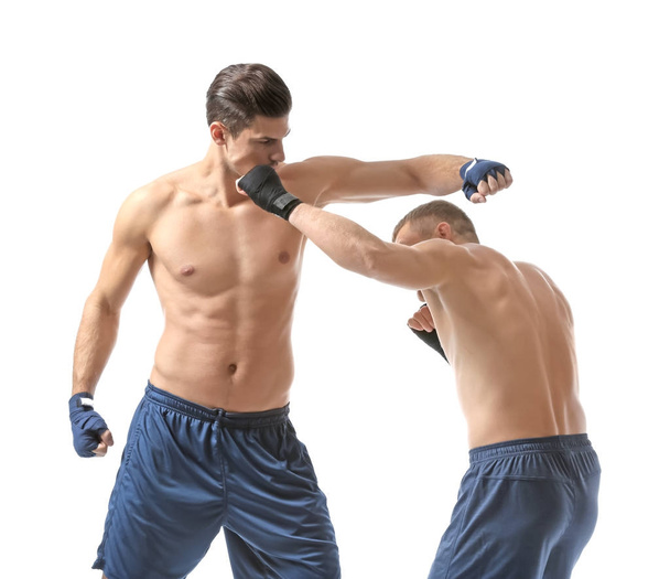 Attractive young boxers fighting  - Foto, immagini