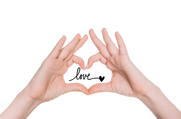 hand heart - Foto, afbeelding