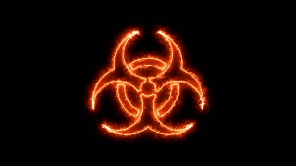 Abstract background with radioactive sign - Footage, Video
