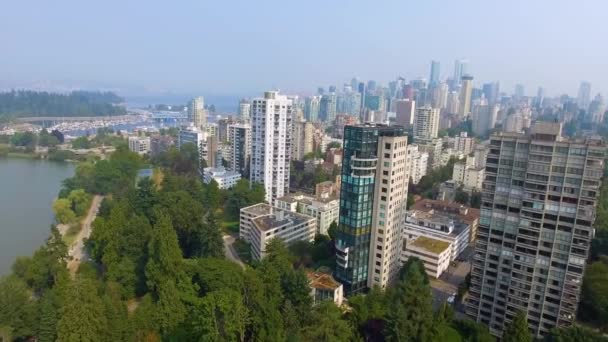Stanley Park near downtown of Vancouver in British Columbia, Canada, video - Felvétel, videó