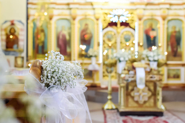 Kaunis hämärtynyt ortodoksisen kirkon tausta
 - Valokuva, kuva