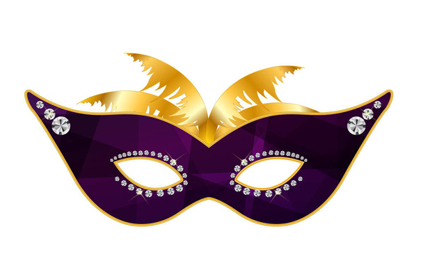 icono de máscara de carnaval. ilustración vectorial - Vector, Imagen