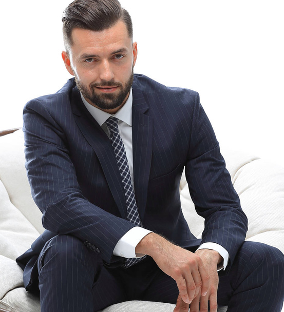 businessman sitting in a comfortable chair - Foto, immagini