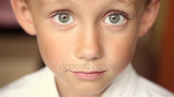 Portrait of a child. Full hd video - Footage, Video
