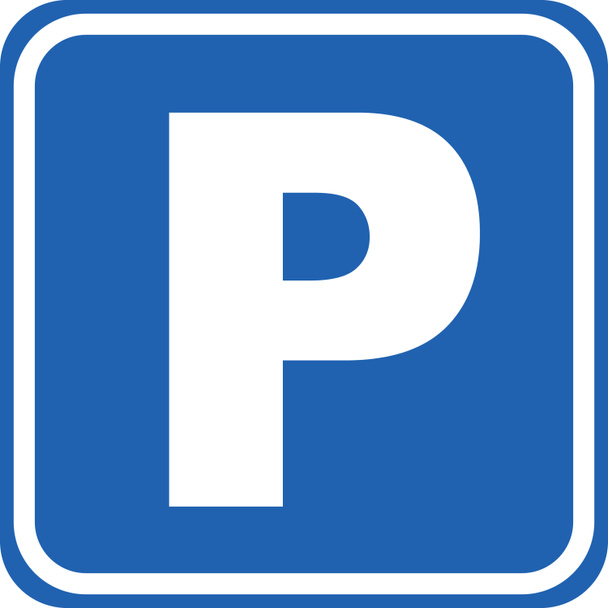 Señal de tráfico de estacionamiento ilustración - Foto, imagen