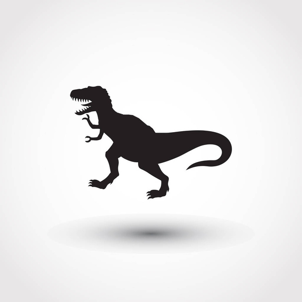 Значок динозавра ізольовано. Логотип вектора динозавра. Стиль плоского дизайну
. - Вектор, зображення