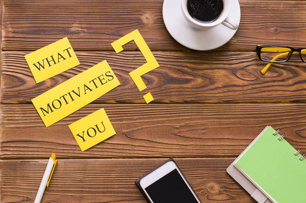 What motivates you inscription - Photo, image
