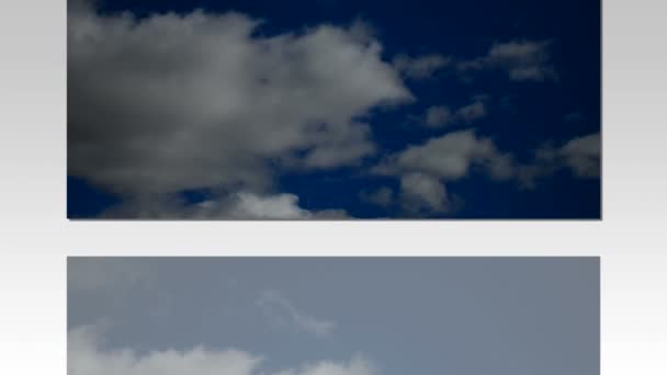 Cumulonimbus dans le ciel bleu avec le vent Time-Lapse
 - Séquence, vidéo