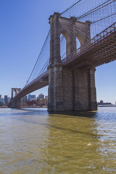 Nowy Jork Brooklyn Bridge - Zdjęcie, obraz