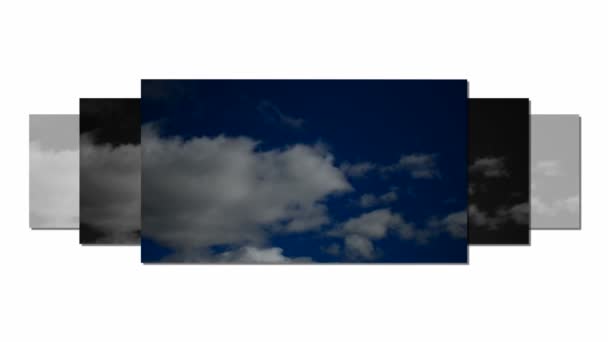 Cumulonimbus en cielo azul con viento Time-Lapse
 - Metraje, vídeo