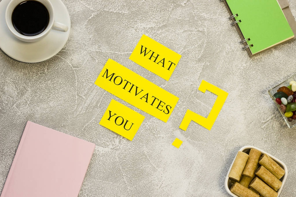 What motivates you question - Foto, afbeelding