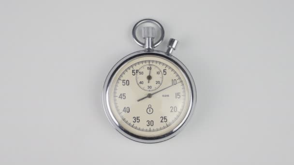 Stopwatch on a white background - Footage, Video