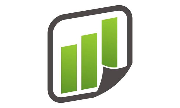 İş raporu Logo tasarım şablonu vektör - Vektör, Görsel