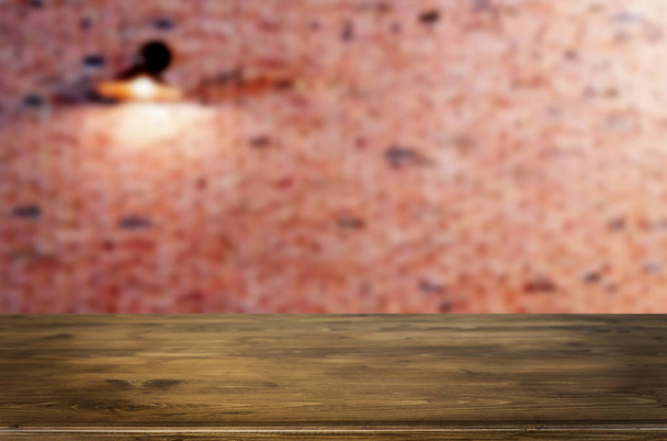 Empty wooden table and room interior decoration background, prod - Photo, Image