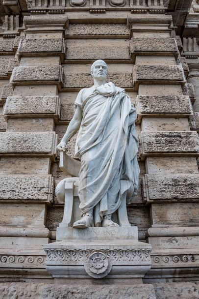 Statue of a nobel Roman lawyer Papinianus, in front of the Palac - Photo, Image