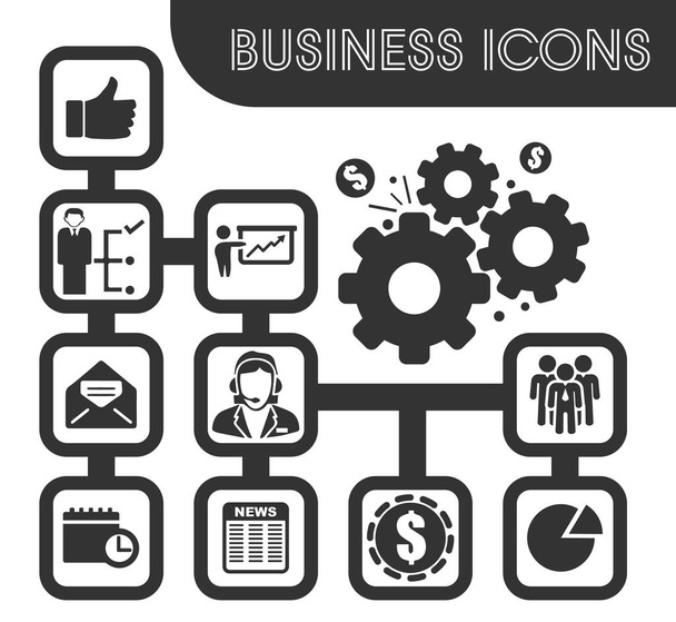 Business icons set - Διάνυσμα, εικόνα