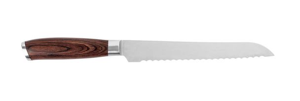 Μαχαίρι ψωμιού σε άσπρο φόντο - Φωτογραφία, εικόνα