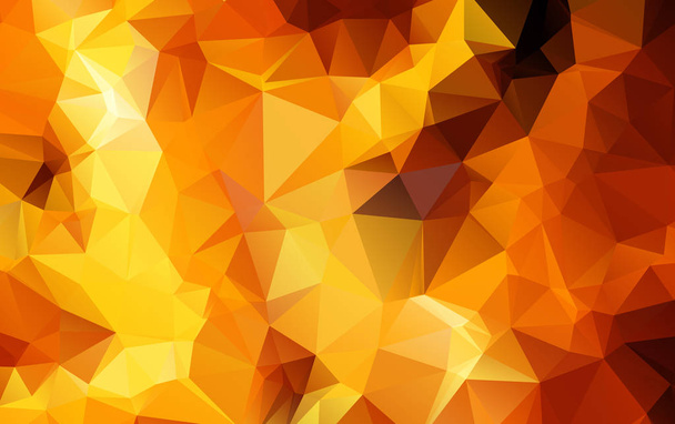 Light Orange polygonal illustration, which consist of triangles. - Vector, Image