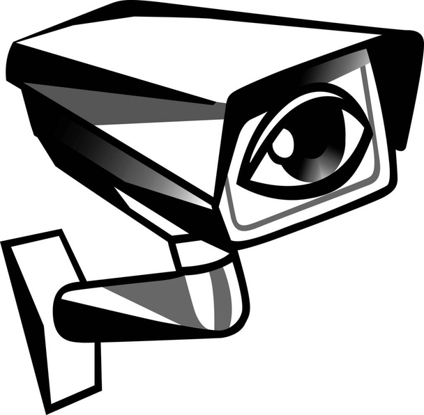 A video camera that watches the eye - Wektor, obraz