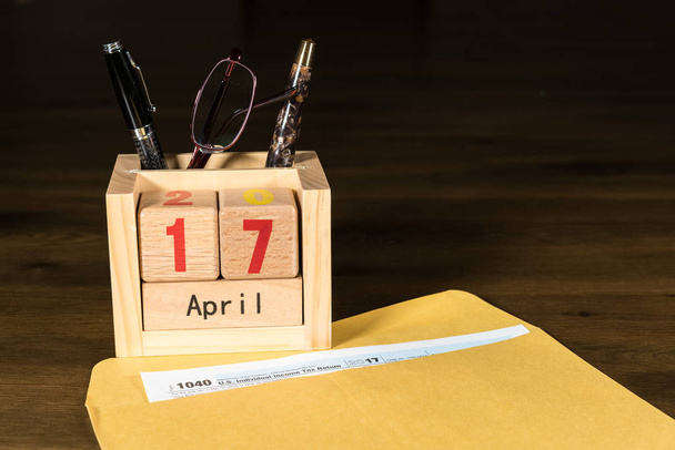 Den daňové pro 2017 výnosy je 17 dubna 2018 - Fotografie, Obrázek