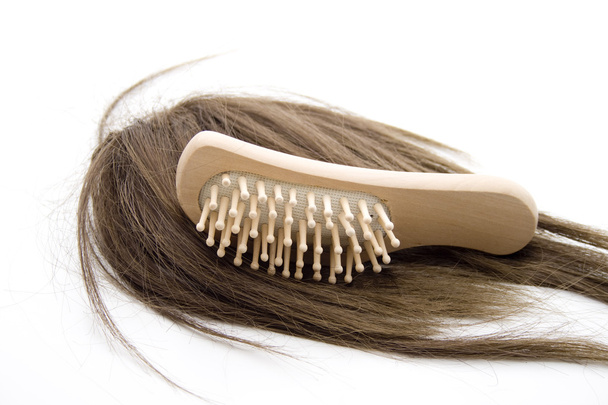 Hairpiece with hairbrush - Foto, Imagem