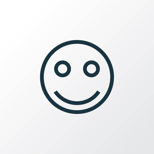 Glimlach pictogram lijn symbool. Premium kwaliteit geïsoleerd tag gezicht-element in de trendy stijl. - Vector, afbeelding