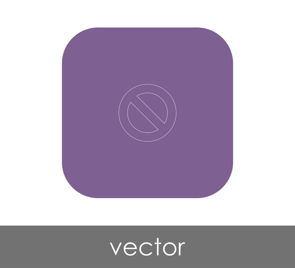 vector illustration design of forbidden sign icon - Vector, imagen