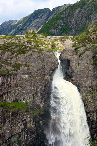 Manafossen waterfall - Photo, Image