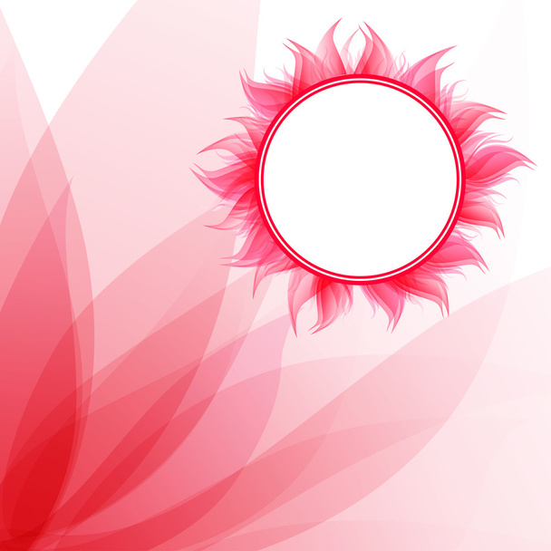 Abstract romantic background with pink frame - Vector, Image