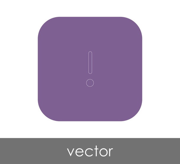 exclamation icon - Vecteur, image