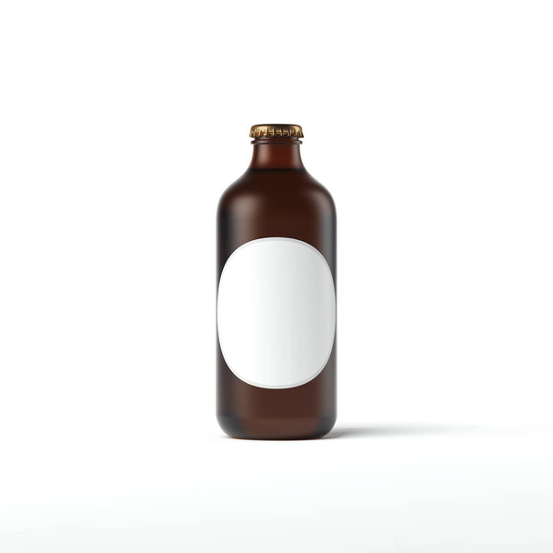 Round bottle. 3d rendering - Foto, Imagem