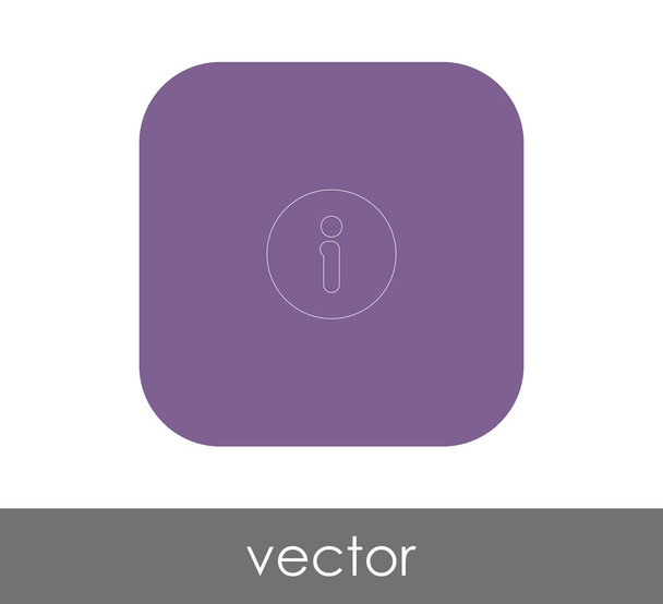 information sign icon for web design and applications - Vecteur, image