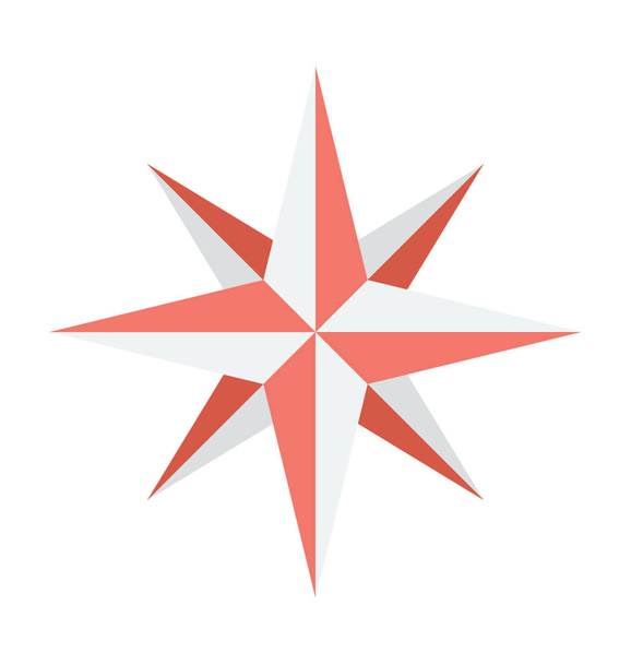 icône vectorielle rose des vents
  - Vecteur, image