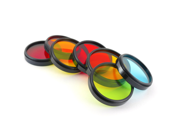 Цветные фильтры для линз поверх белого
 - Фото, изображение
