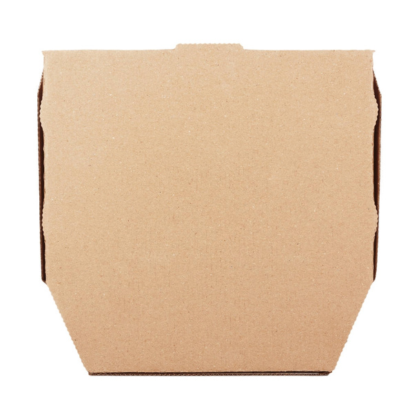 Puste Pizza tekturowe pudełko z kopia miejsce na Twój projekt.  - Zdjęcie, obraz