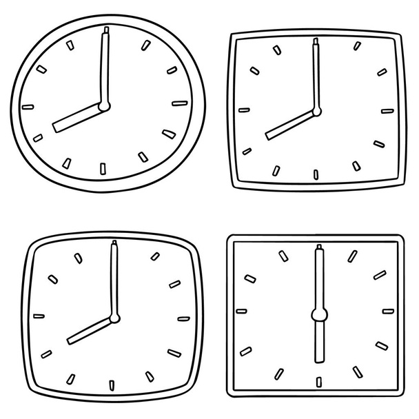 векторный набор часов
 - Вектор,изображение